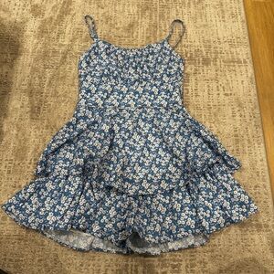 Floral Blue romper